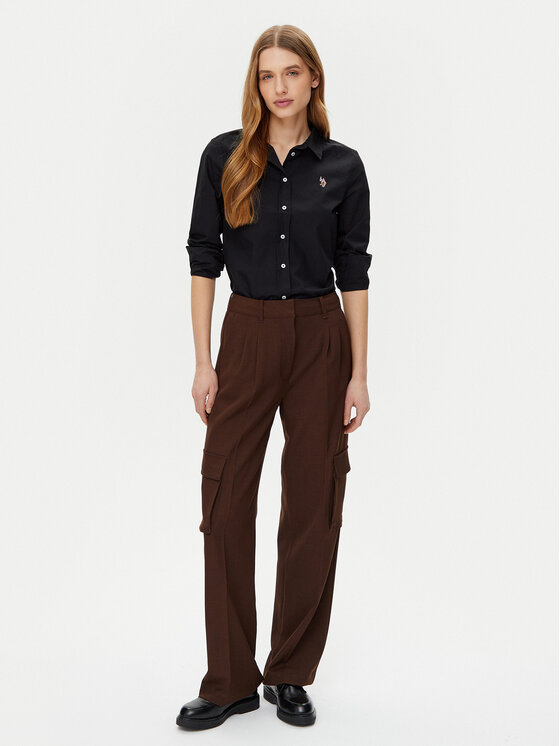 U.S. Polo Assn. U.S. Polo Assn. Košile WUP1306 Černá Regular Fit