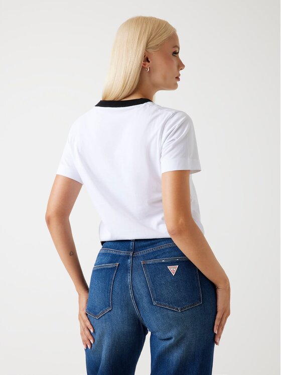 Guess Guess T-Shirt 178740 Bílá Classic Fit