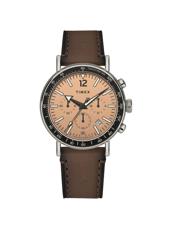 Timex Timex Zegarek TW2W47300 Brązowy