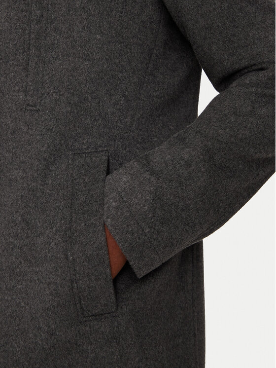 BOSS Boss Vlněný kabát H-Hyde 50525764 Šedá Slim Fit