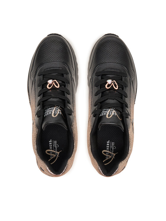 Skechers Skechers Sneakersy Jgoldcrown: Uno Lite - Heartdust Forever 310814L Czarny