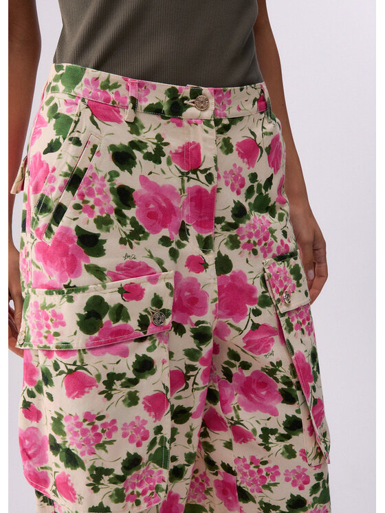 Liu Jo Liu Jo Spodnie materiałowe WA6125T433AP9382 Różowy Loose Fit