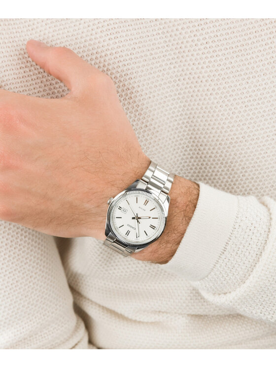 Casio Casio Zegarek MTP-1302PD-7A1VEF Srebrny