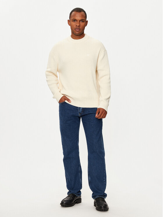 Calvin Klein Jeans Calvin Klein Jeans Sweter J30J326193 Écru Regular Fit