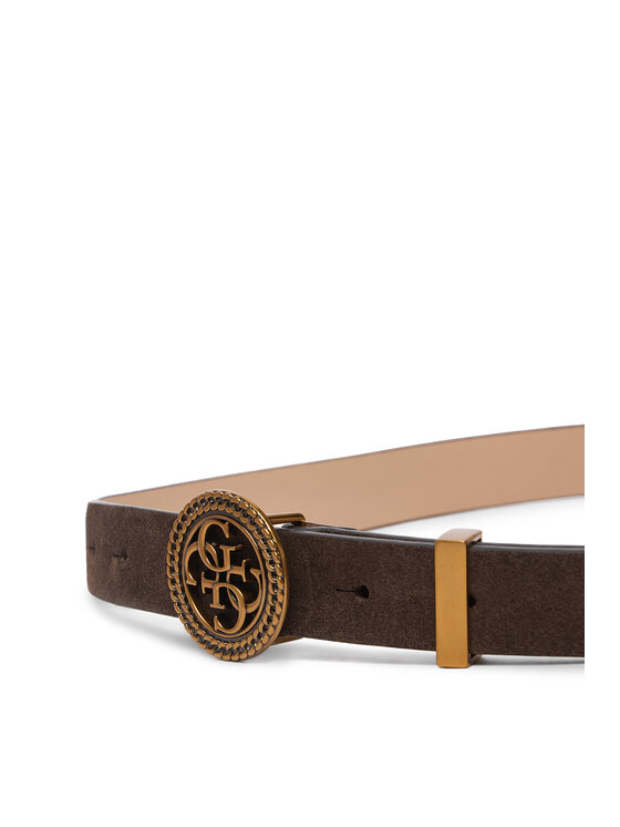 Guess Guess Pasek Damski W5BZ11 L0491 Brązowy ciemny
