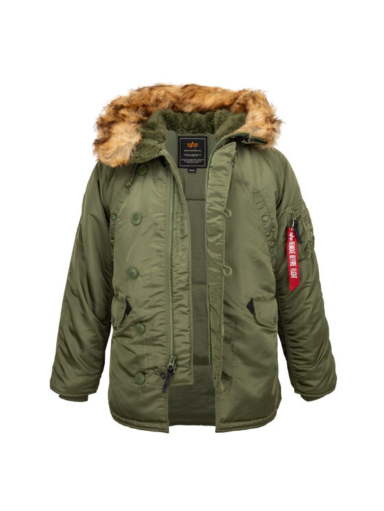 Alpha Industries Alpha Industries Kurtka zimowa AI.100106-01 Zielony Parka Fit