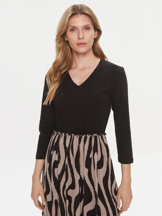 Liu Jo Liu Jo Vsakodnevna obleka WA4112 J7821 Črna Regular Fit