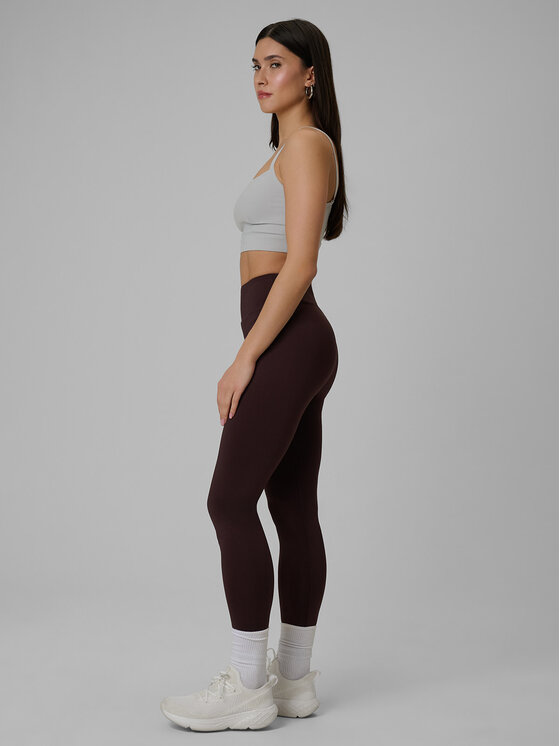 4F 4F Legginsy EVERYWEAR Brązowy ciemny Slim Fit