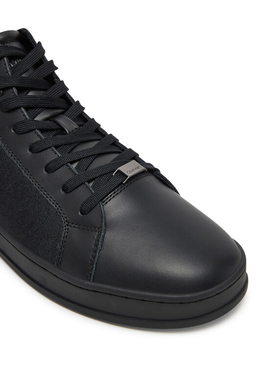 Calvin Klein Calvin Klein Laisvalaikio batai High Top Lace Up Eyelet Jaq Mono HM0HM01816 Juoda