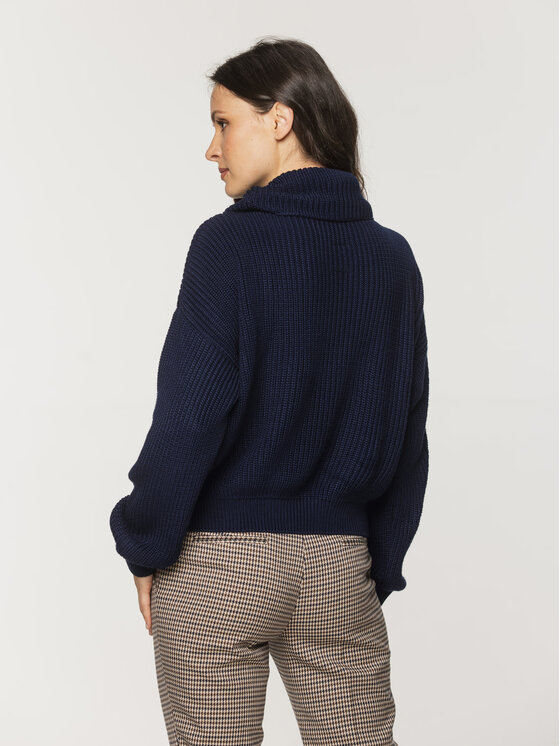Willsoor Willsoor Sweter 66100 Granatowy Loose Fit