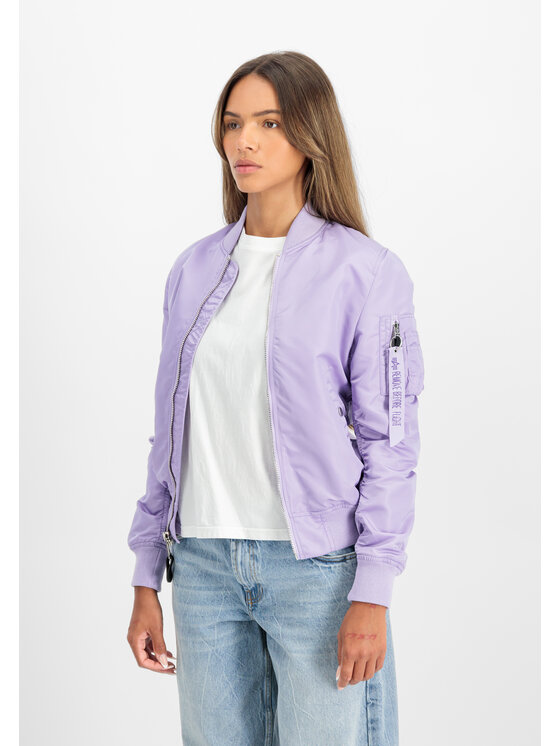 Alpha Industries Alpha Industries Kurtka bomber MA-1 VF Light Bomber Jacket Women Fioletowy Slim Fit