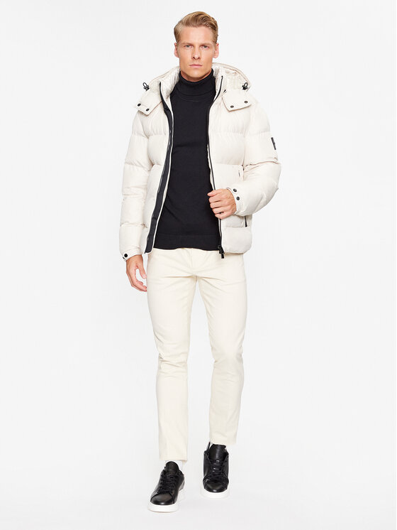 BOSS BOSS Зимно яке Corbinian 50497836 Екрю Regular Fit