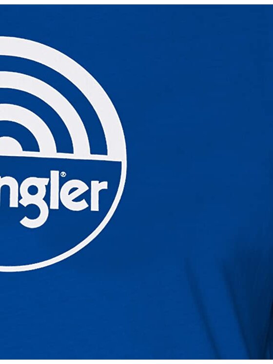 Wrangler Wrangler T-shirt SS CIRCLE TEE Blu Regular Fit