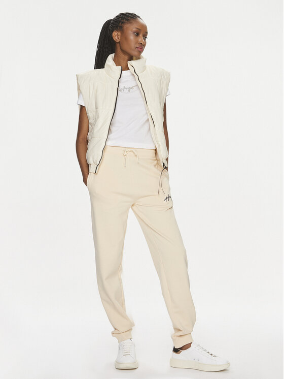 HUGO HUGO Bezrękawnik Felere-1 50495720 Beżowy Relaxed Fit