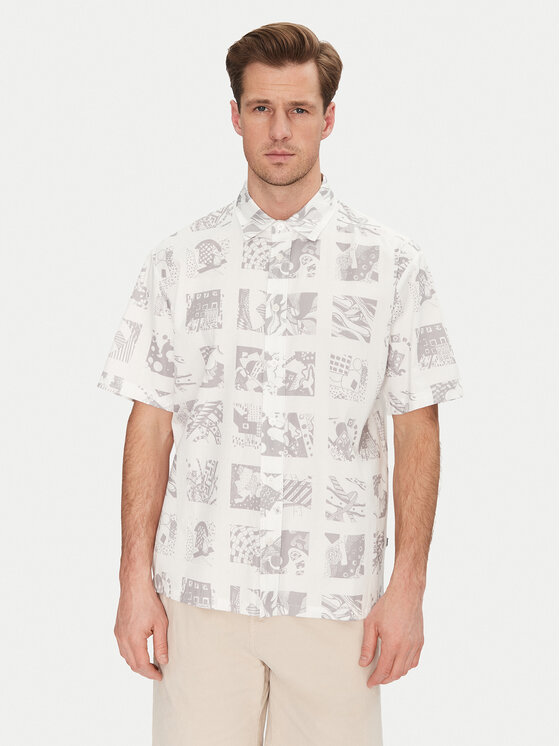 Resteröds Resteröds Camicia Bron 10251 7411 Bianco Regular Fit