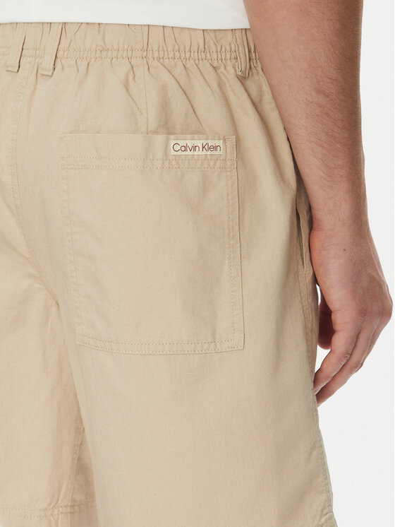 Calvin Klein Jeans Calvin Klein Jeans Medžiaginiai šortai J30J327300 Smėlio Regular Fit