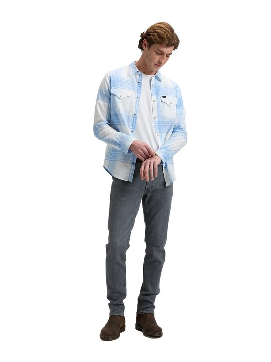 Lee Lee Koszula 112376557 Niebieski Regular Fit