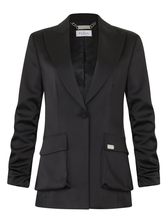 PHILIPP PLEIN PHILIPP PLEIN Marynarka 29121 Czarny Loose Fit