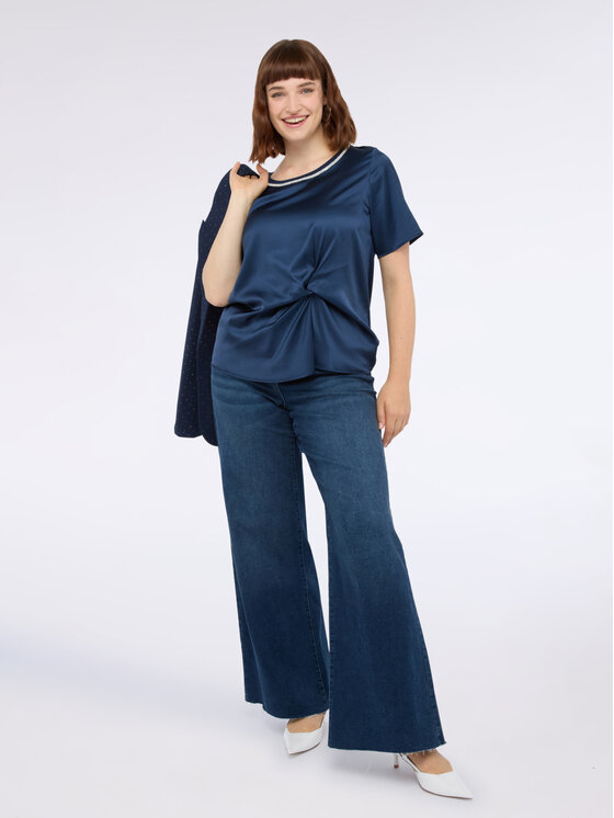 Fiorella Rubino Fiorella Rubino T-shirt G03GL008877N034 Blu Regular Fit