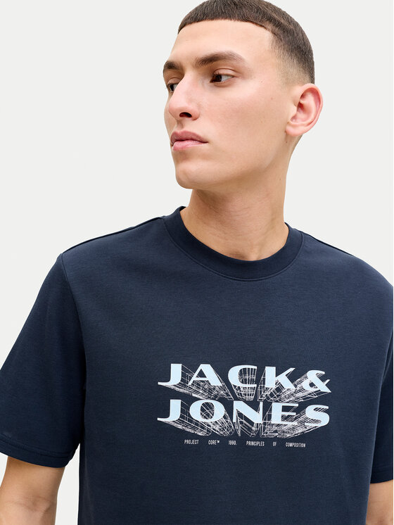 Jack & Jones Jack & Jones T-Shirt Fusion 12289880 Modrá Regular Fit