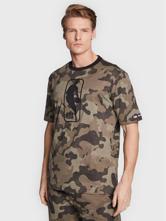 T-shirt NBA T_Camo 50483108 Verde Comfort Fit