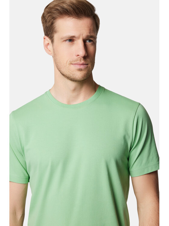 Lancerto Lancerto T-Shirt Jeffrey TS073124000007 Zielony Regular Fit