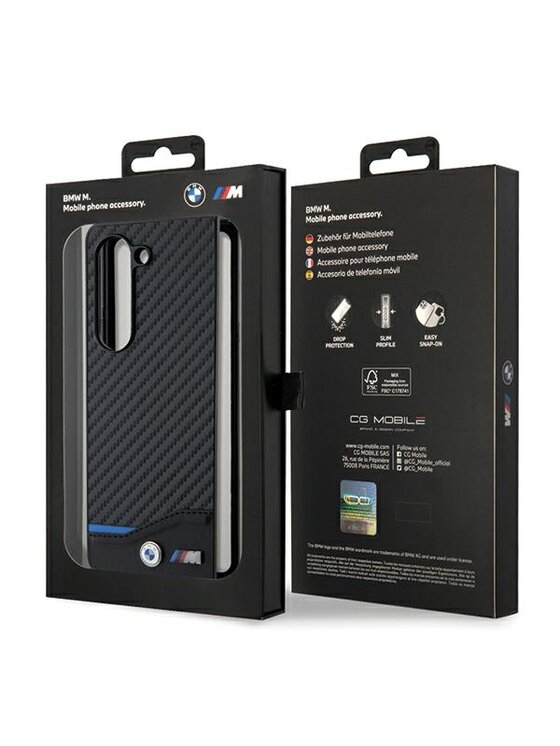 BMW Motorsport BMW Motorsport Etui na telefon Samsung Z Fold5 Czarny