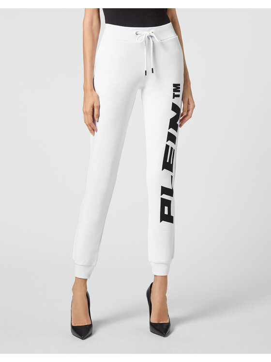 PHILIPP PLEIN PHILIPP PLEIN Spodnie dresowe 3905 Biały Jogger Fit
