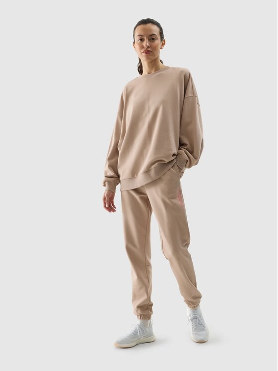 4F 4F Felpa 4FWSS24TSWSF1055 Marrone Oversize