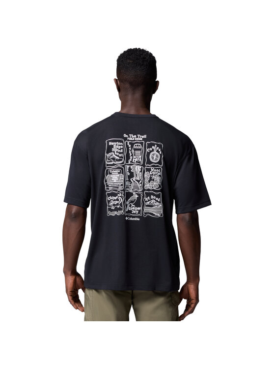 Columbia Columbia T-shirt Columbia Cedar Trail Back Graphic Tee Nero Regular Fit