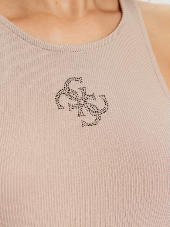 Guess Guess Top W4RP43 KAZH2 Beež Slim Fit