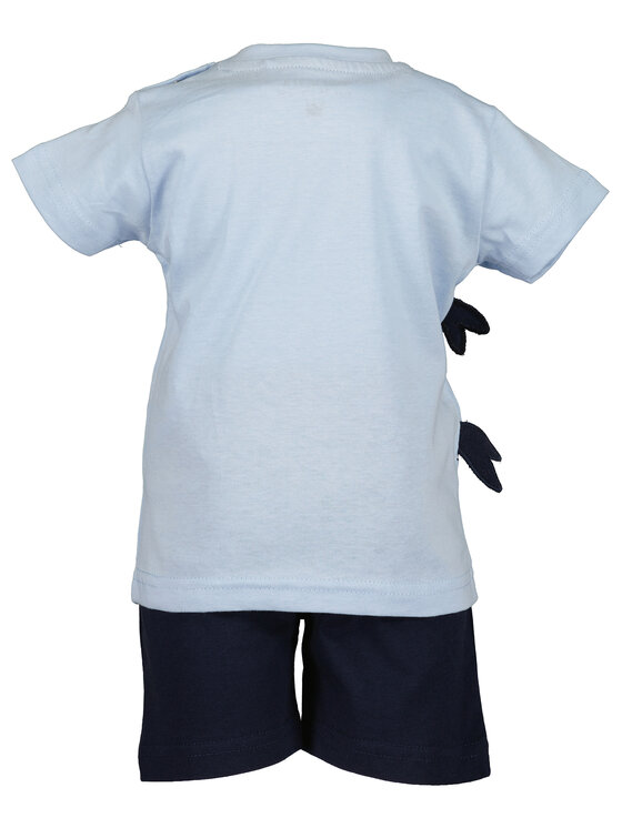 Blue Seven Blue Seven 2er-Set T-Shirts und Shorts 939018 X Blau Regular Fit