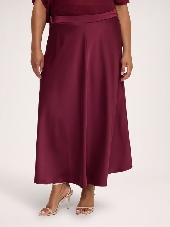 Fiorella Rubino Fiorella Rubino Spódnica maxi 1008L000535N036 Bordowy Flared Fit