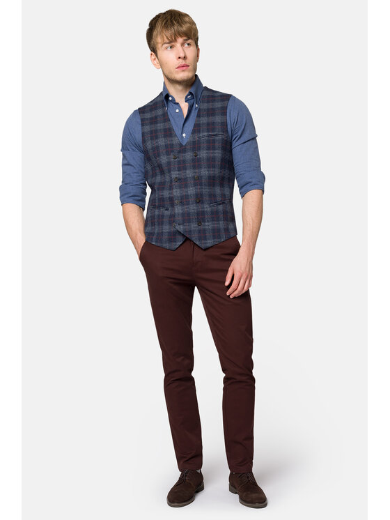 Lancerto Lancerto Kamizelka Picton KA131223000009 Granatowy Slim Fit