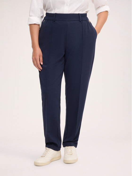 Fiorella Rubino Fiorella Rubino Pantaloni di tessuto P066L002457N034 Blu Slim Fit