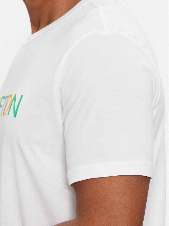 United Colors Of Benetton United Colors Of Benetton T-Shirt 3I1XU100A Biały Regular Fit