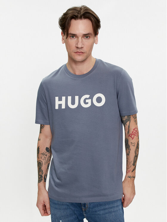 Hugo T-krekls Dulivio 50467556 Zils Regular Fit