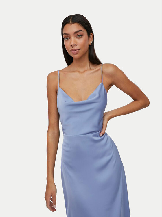 Vila Vila Coctailkleid Ravenna 14085601 Blau Regular Fit
