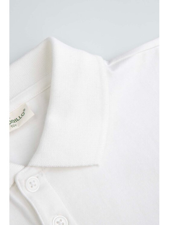 Coccodrillo Coccodrillo Polo XCX143602EJB-001 Biały Regular Fit