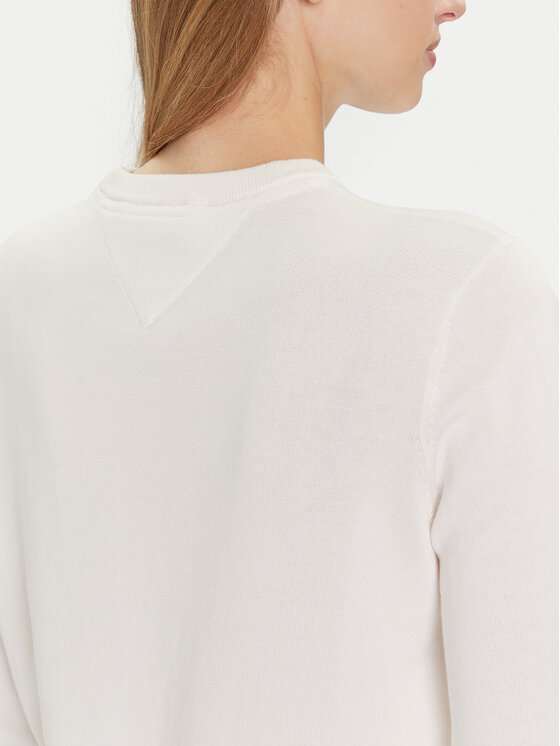 Tommy Jeans Tommy Jeans Pullover Essential DW0DW20159 Écru Regular Fit