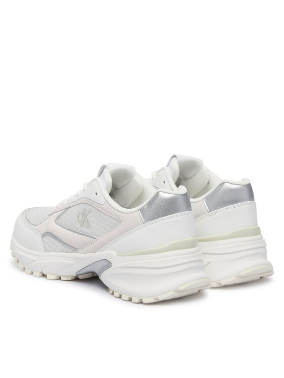 Calvin Klein Calvin Klein Sneakersy Hike Runner Mesh Mix Met Mg YW0YW02009 Bílá
