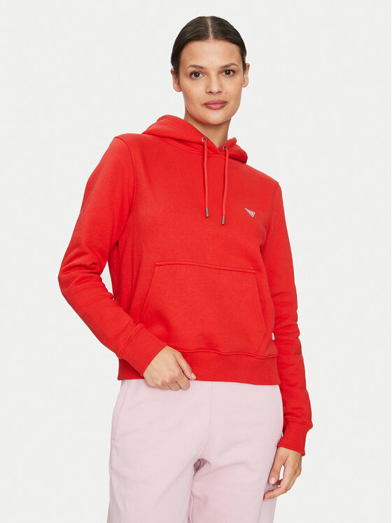 Női Pulóver Guess Jeans, Méret: L, Piros, W4YQ04 KC811