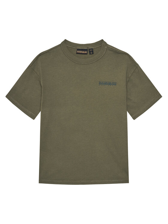 Napapijri T-Shirt S-Ahr NP0A88ZO M Zielony Regular Fit