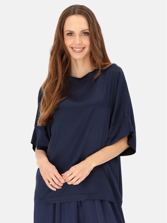 L’AF L’AF Bluzka Sheron Granatowy Loose Fit
