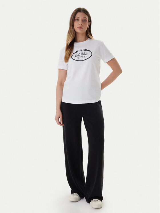 Guess Guess T-krekls V6RI04 K8FQ4 Balts Regular Fit