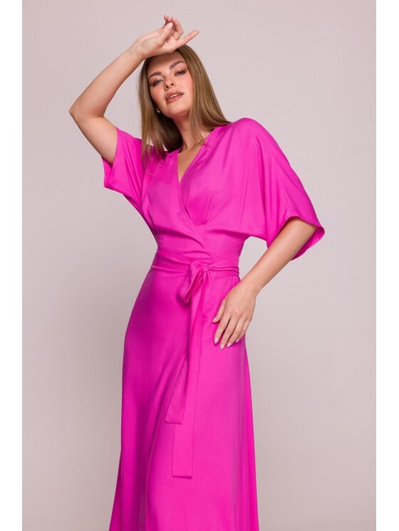 Stylove Stylove Sukienka letnia S406 Fioletowy Beachy Fit