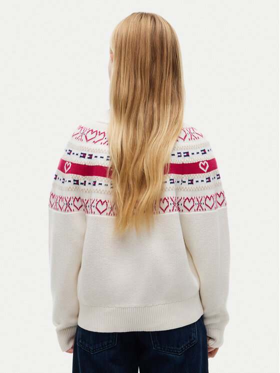 Tommy Hilfiger Tommy Hilfiger Pulover KG0KG09712 Crem Regular Fit
