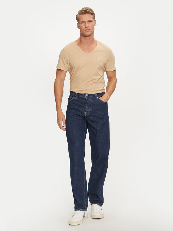 Tommy Jeans Tommy Jeans T-shirt Jaspe DM0DM09587 Bež Slim Fit
