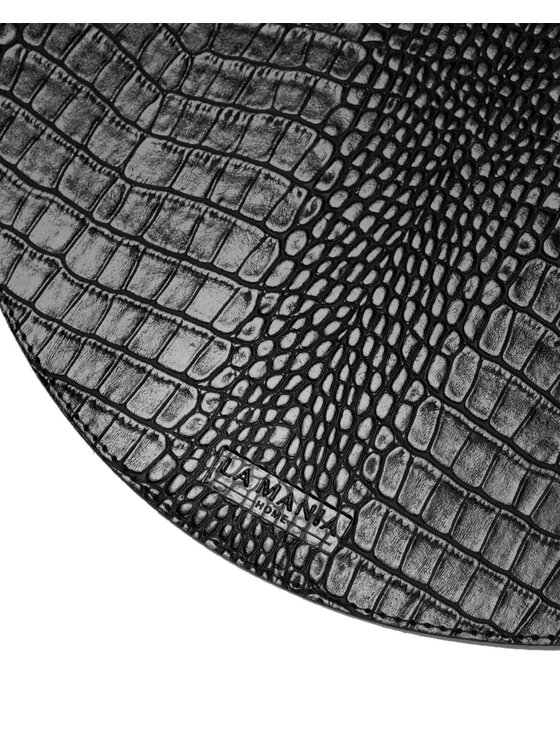 La Mania La Mania Podkładka na stół Croco Black Czarny