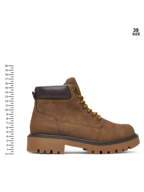 Tommy Hilfiger Tommy Hilfiger Trzewiki T3X5-35280-0296A694 S Brązowy